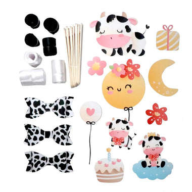 Celebration Cow Diaper Cake Kit - MyDiaperCake