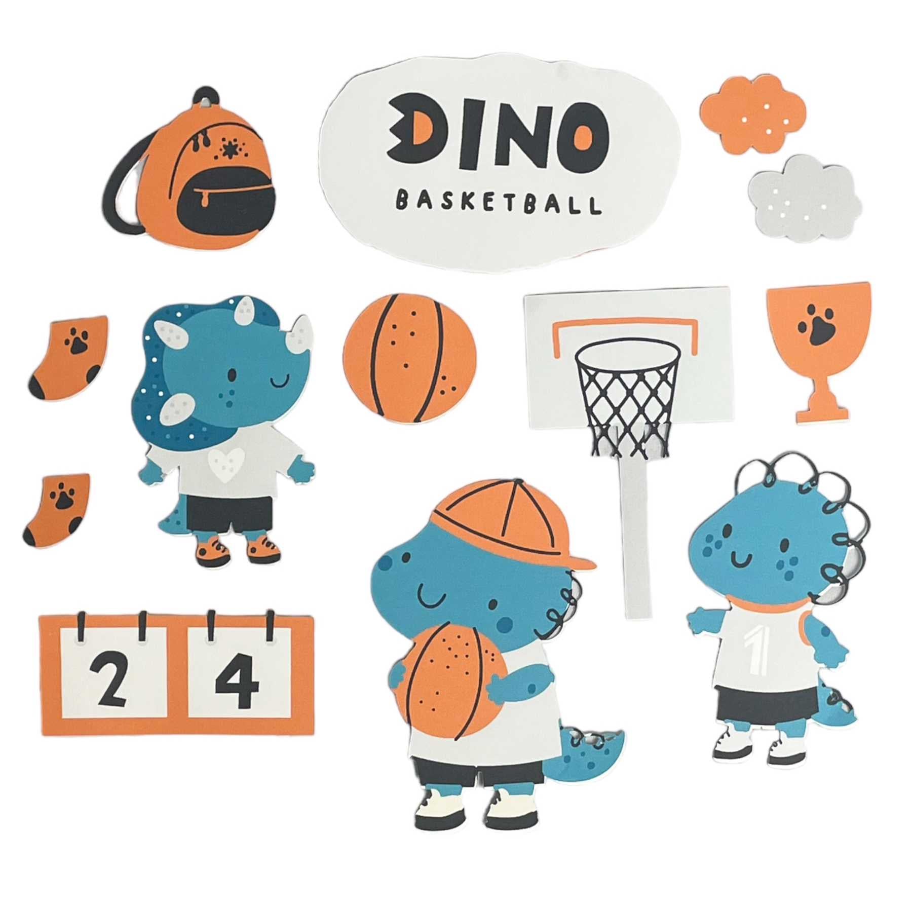 Dino Basketball Diaper Cake Kit MyDiaperCake