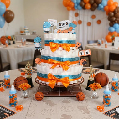 Dino Basketball Diaper Cake Kit MyDiaperCake