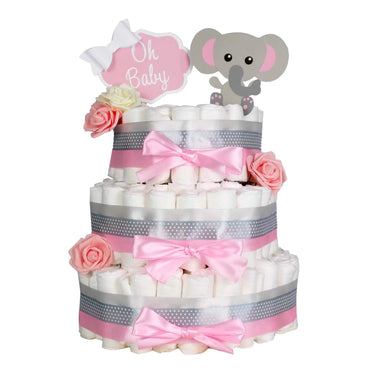 Elephant Diaper Cake Kit - MyDiaperCake
