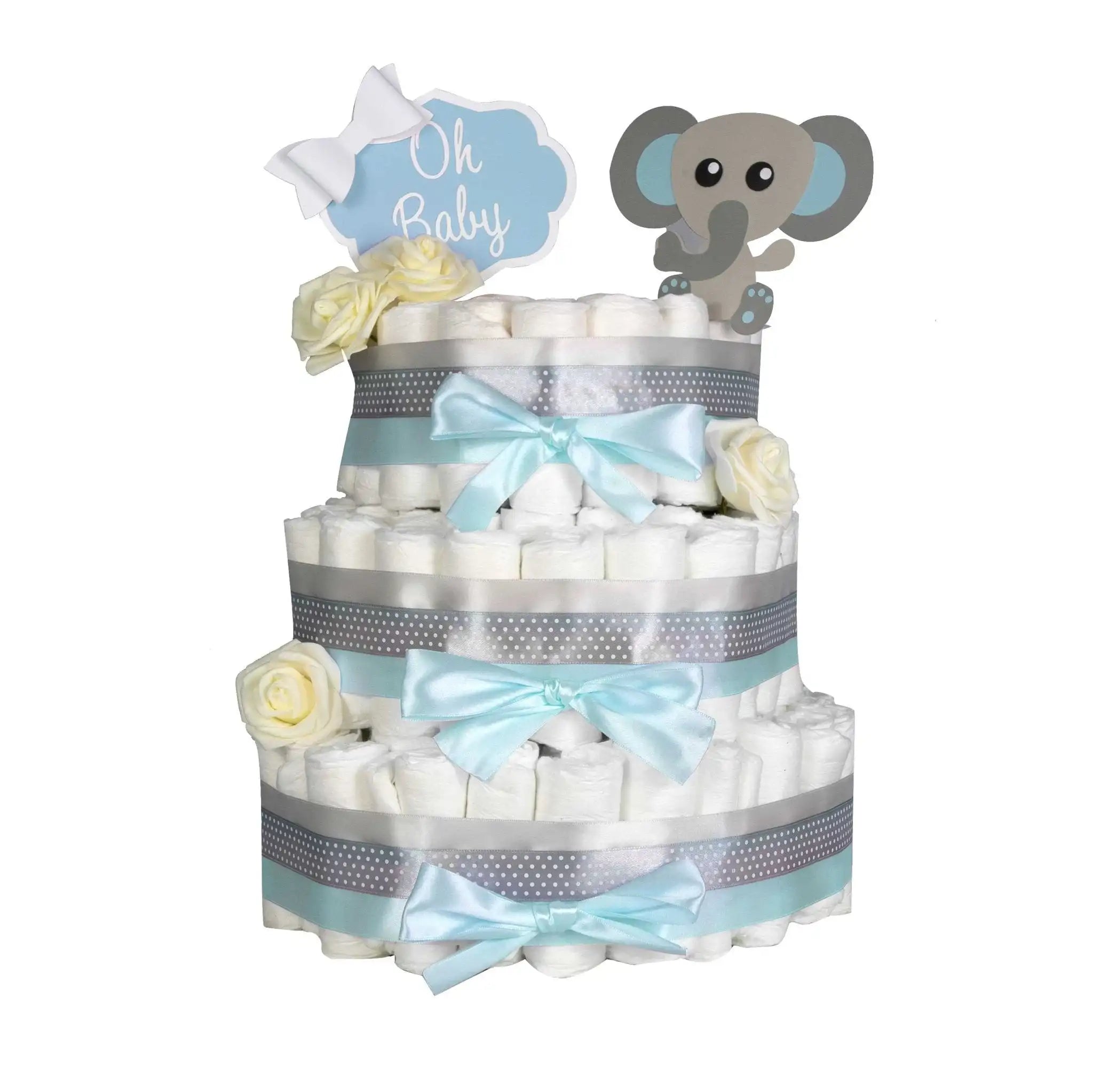 Elephant Diaper Cake Kit - MyDiaperCake