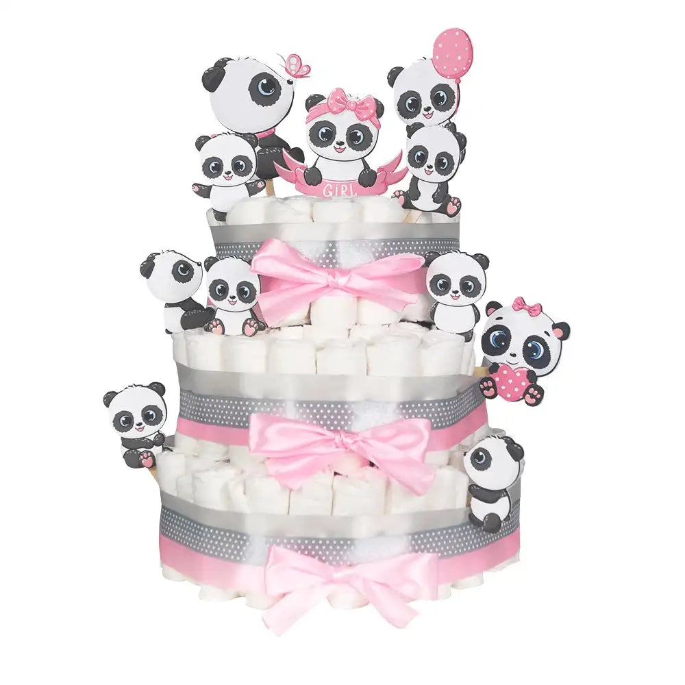 Panda Diaper Cake Kit | My Diaper Cake | DIY - Crafts – MyDiaperCake