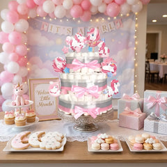 Unicorn Diaper Cake Kit - "It's a Girl" MyDiaperCake