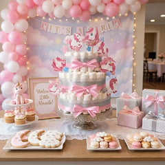 Unicorn Diaper Cake Kit - "It's a Girl" MyDiaperCake