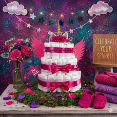 Unicorn Diaper Cake Premium Kit MyDiaperCake