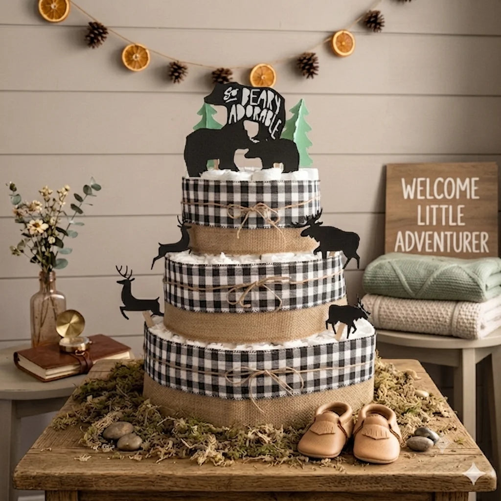 Woodland Diaper Cake Kit MyDiaperCake